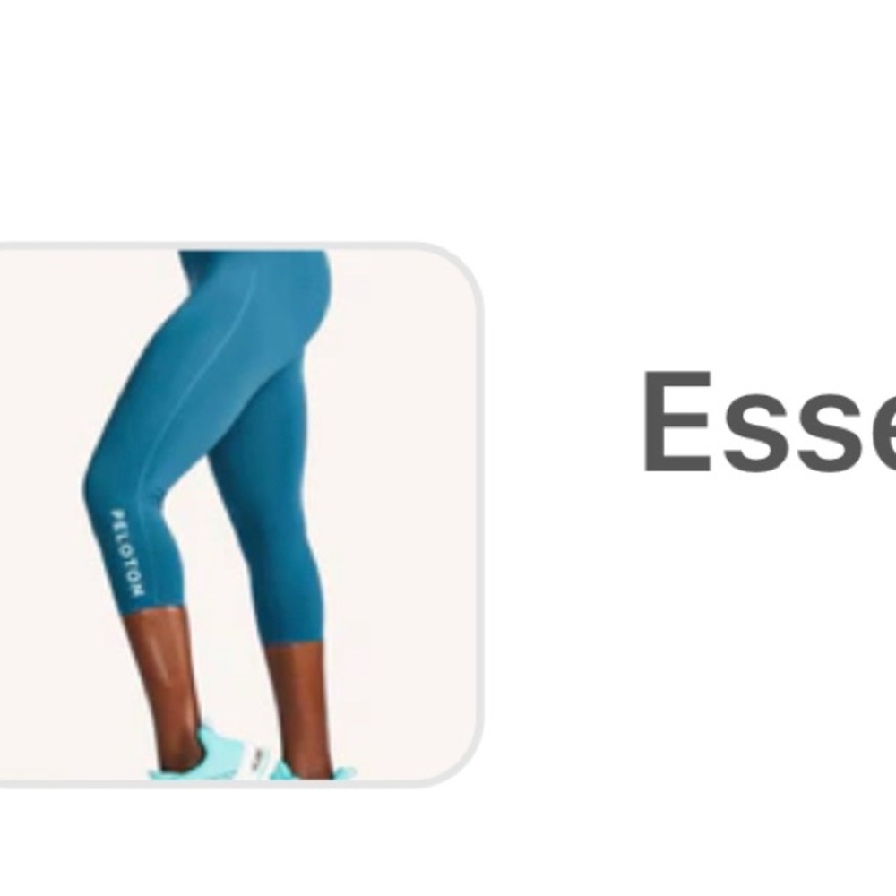 Peloton essential capri leggings- never worn- Size Small